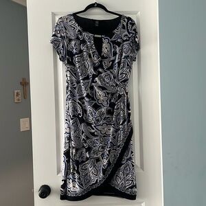 INC International Concepts Black and White Bodycon Mini Dress
